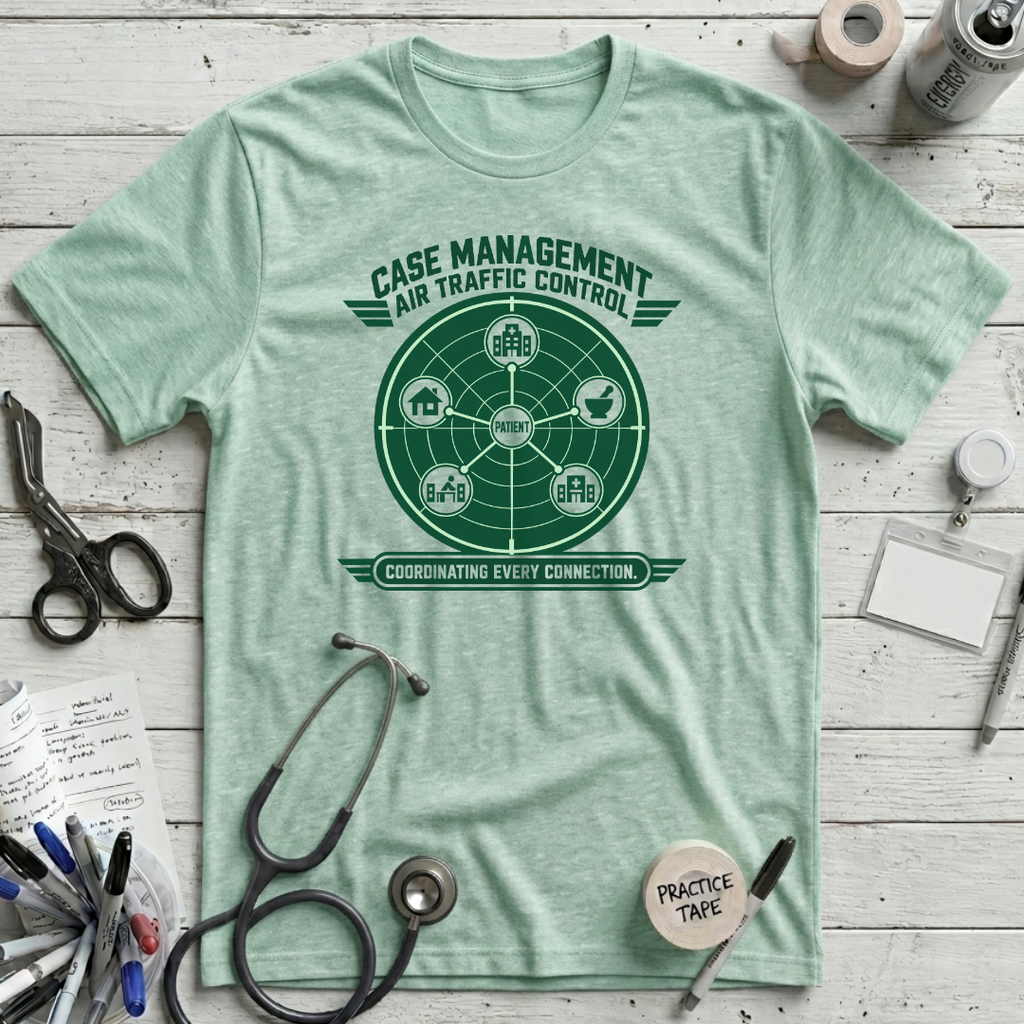 Air Traffic Control T-Shirt - Heather Mint