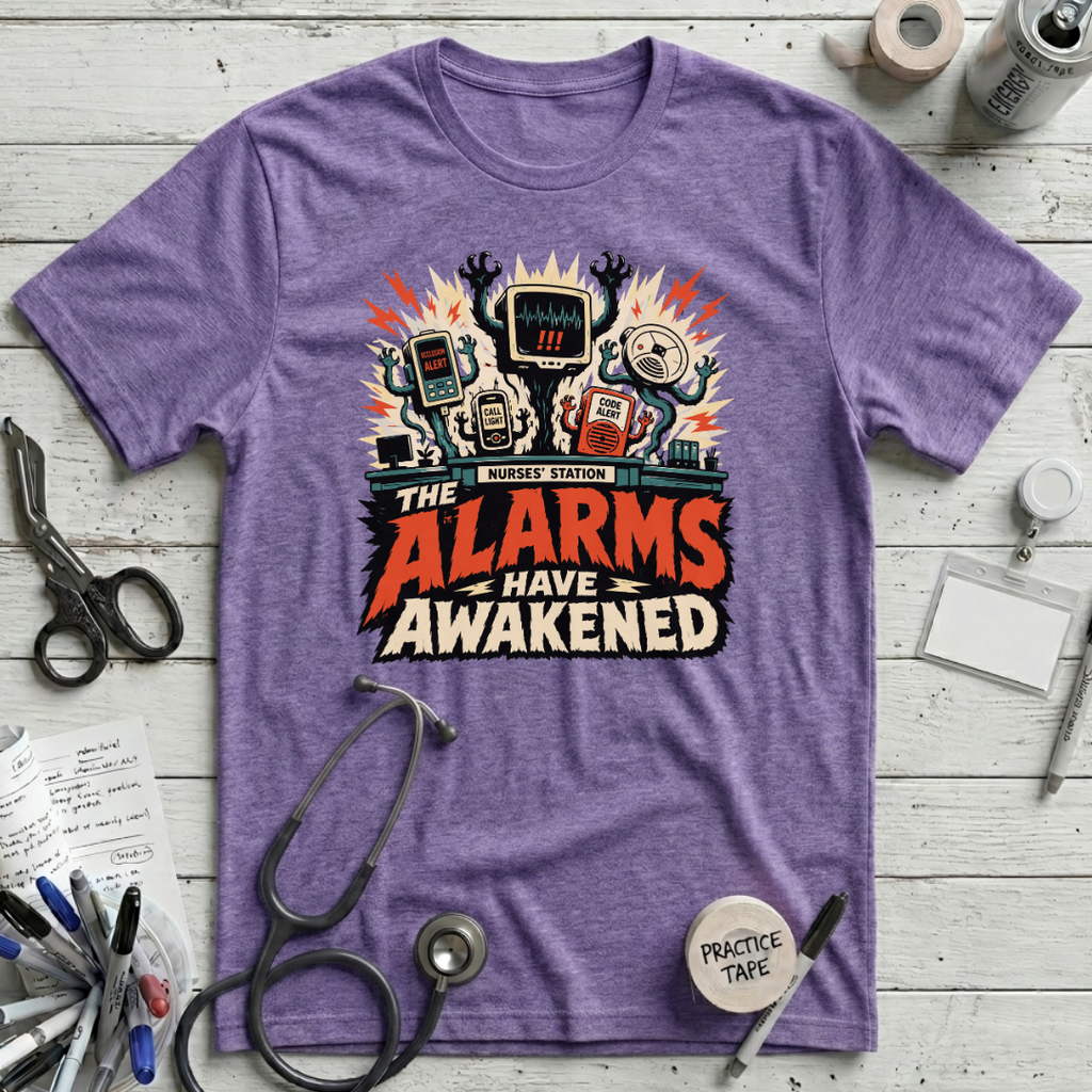 Alarms Awakened T-Shirt - Heather Team Purple
