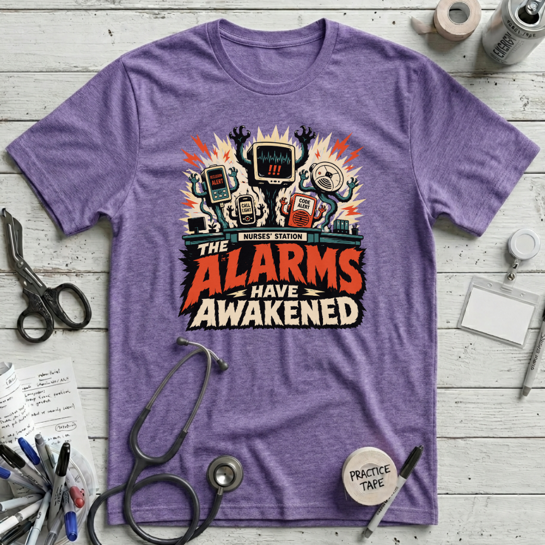 Alarms Awakened T-Shirt - Heather Team Purple