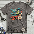 Alien Charge Nurse T-Shirt - Dark Grey Heather