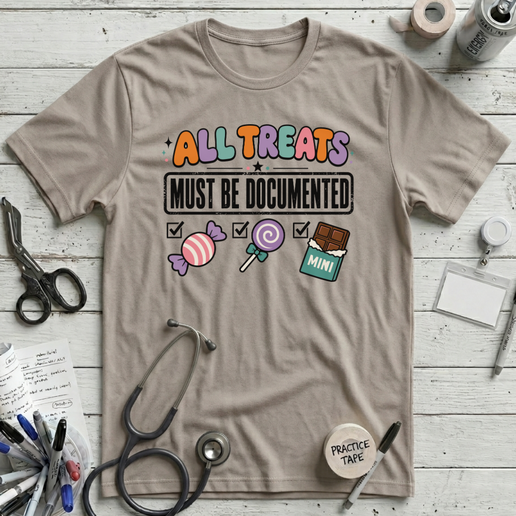 All Treats T-Shirt - Heather Dust