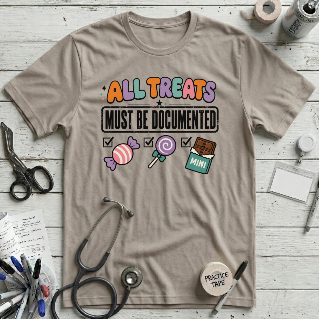 All Treats T-Shirt - Heather Dust