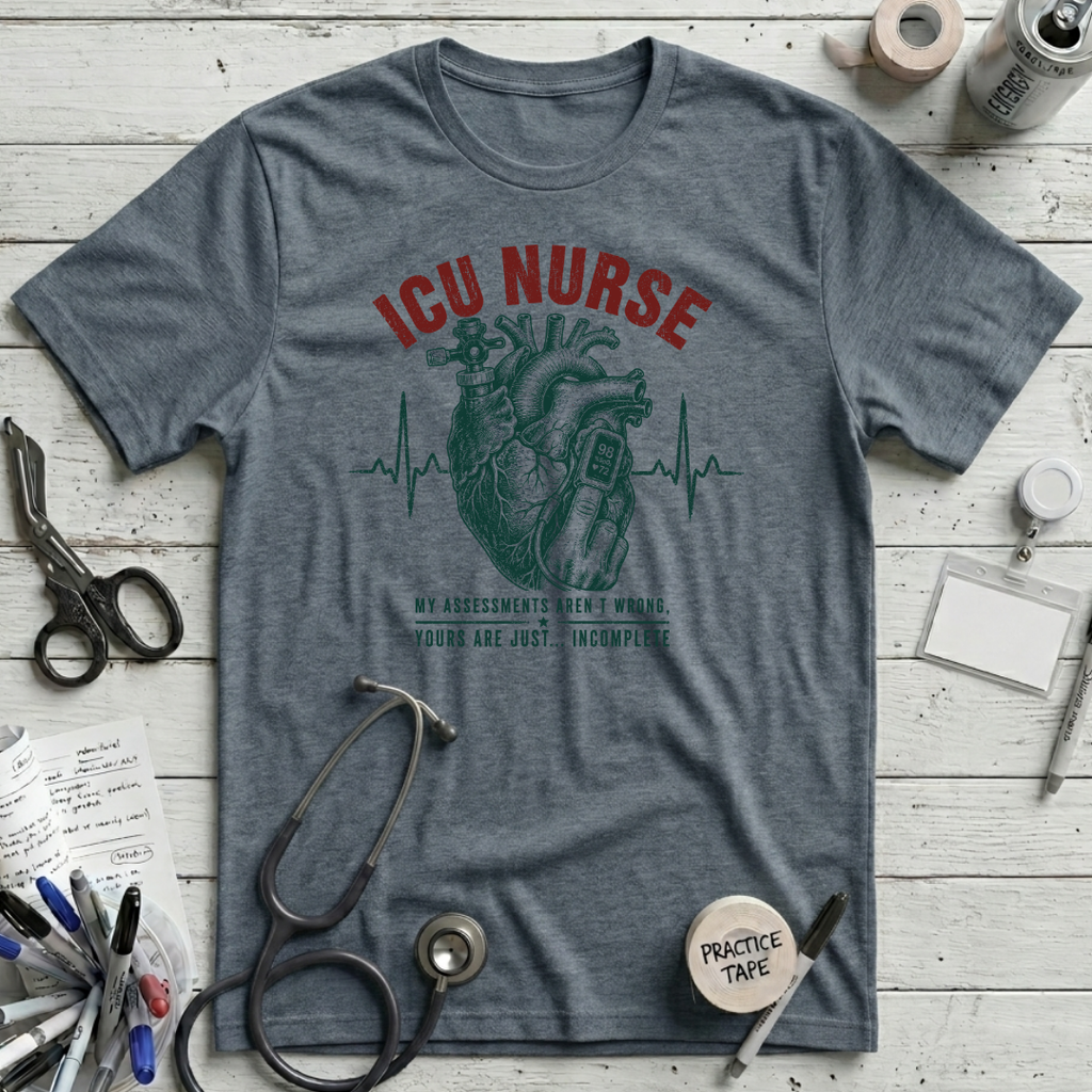 Assessment Incomplete T-Shirt - Heather Slate