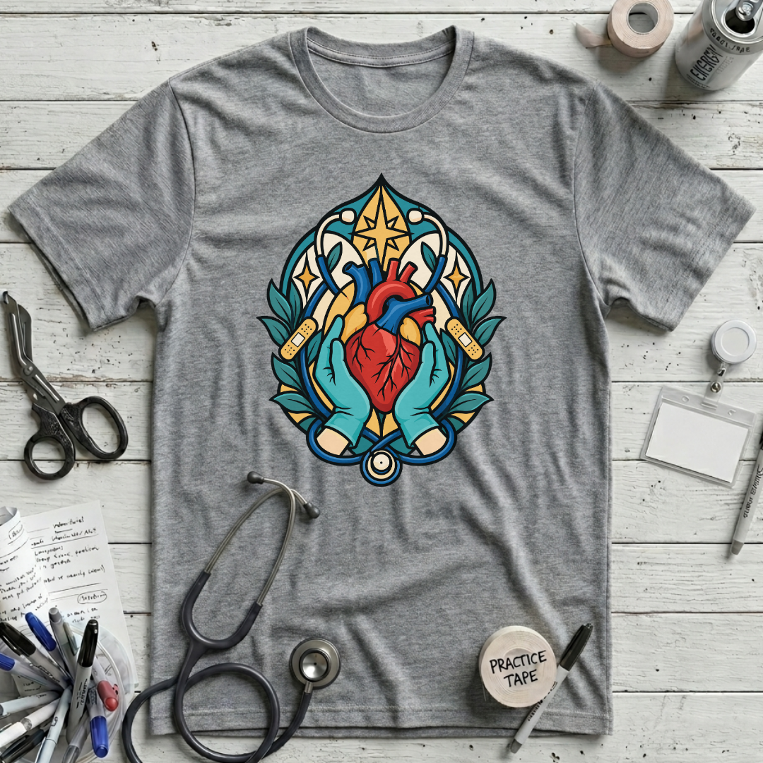 Stained-Glass Healing Hands T-Shirt