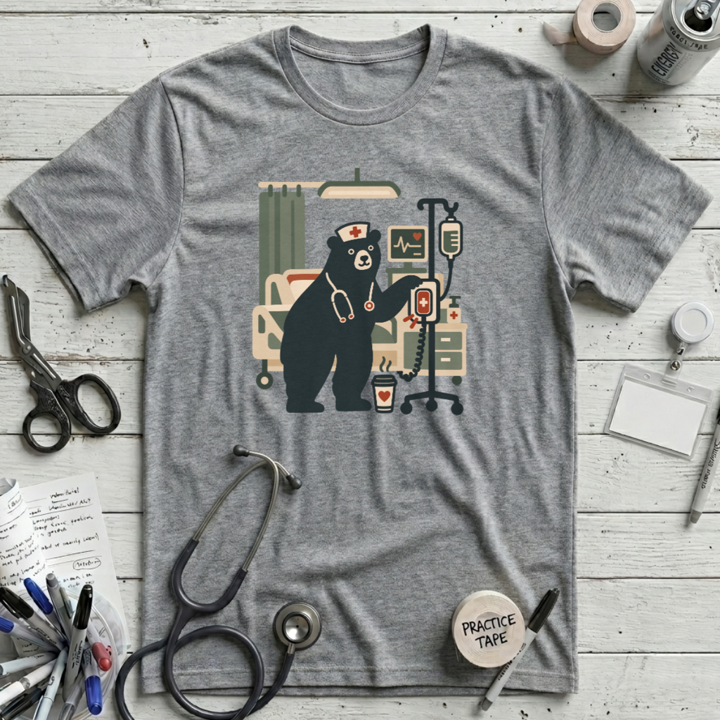 Cozy Bear Nurse T-Shirt