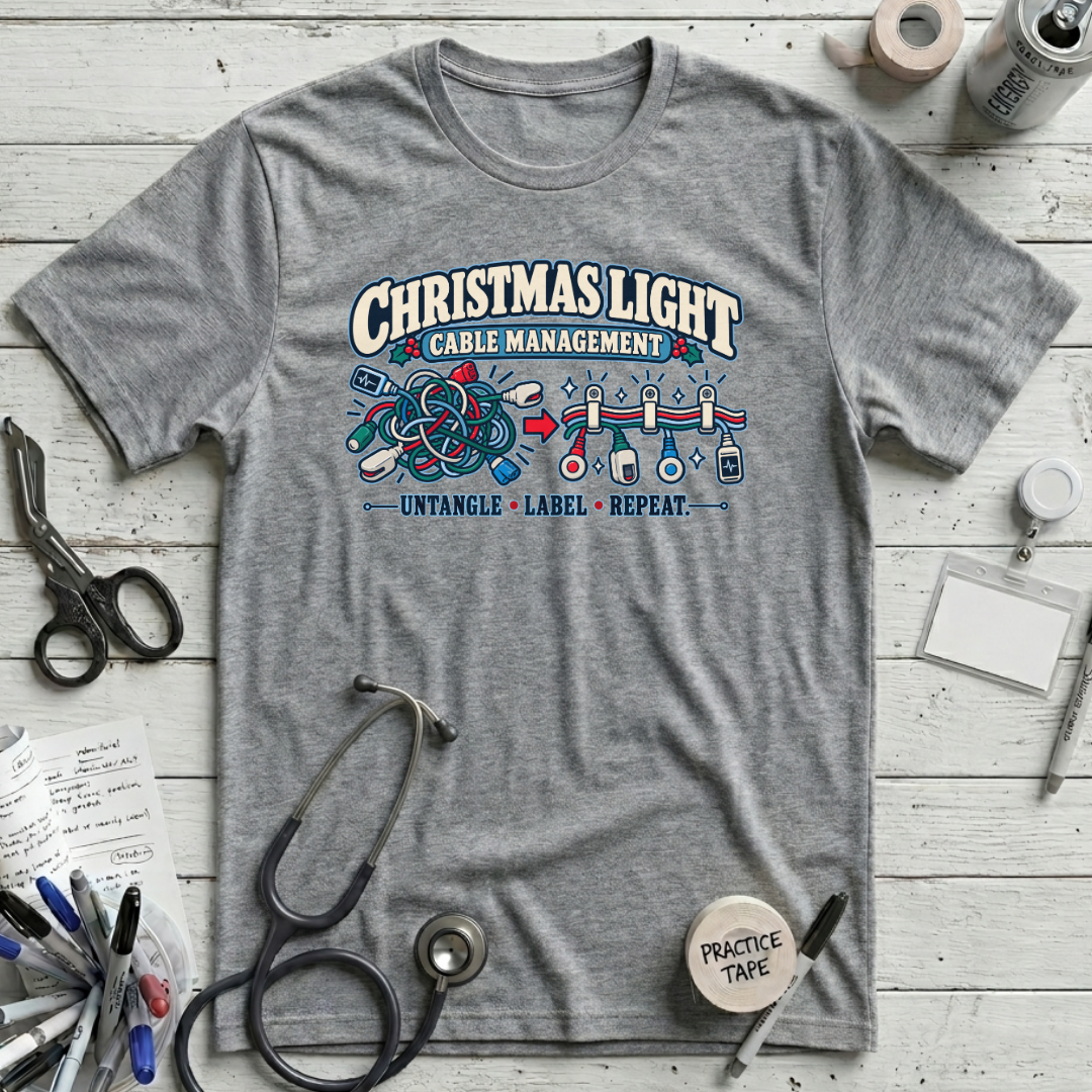 Christmas Cable Management T-Shirt