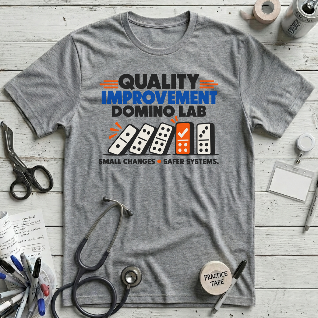 Quality Improvement Domino T-Shirt