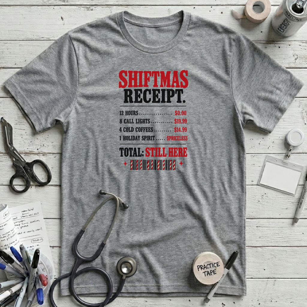 Shiftmas Receipt T-Shirt