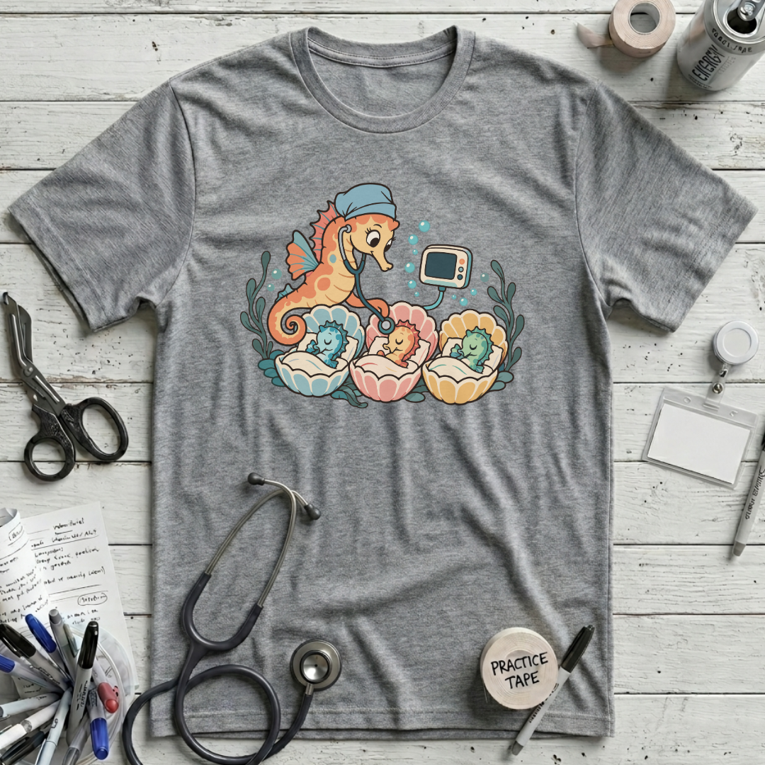 Seahorse Nursery Rounds T-Shirt