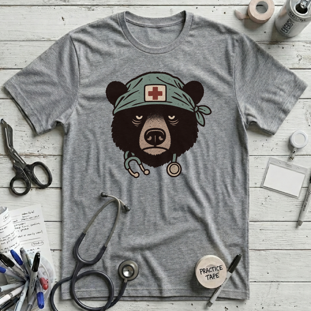 Grumpy Nurse Bear T-Shirt
