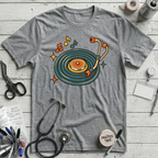Stethoscope Vinyl Turntable T-Shirt