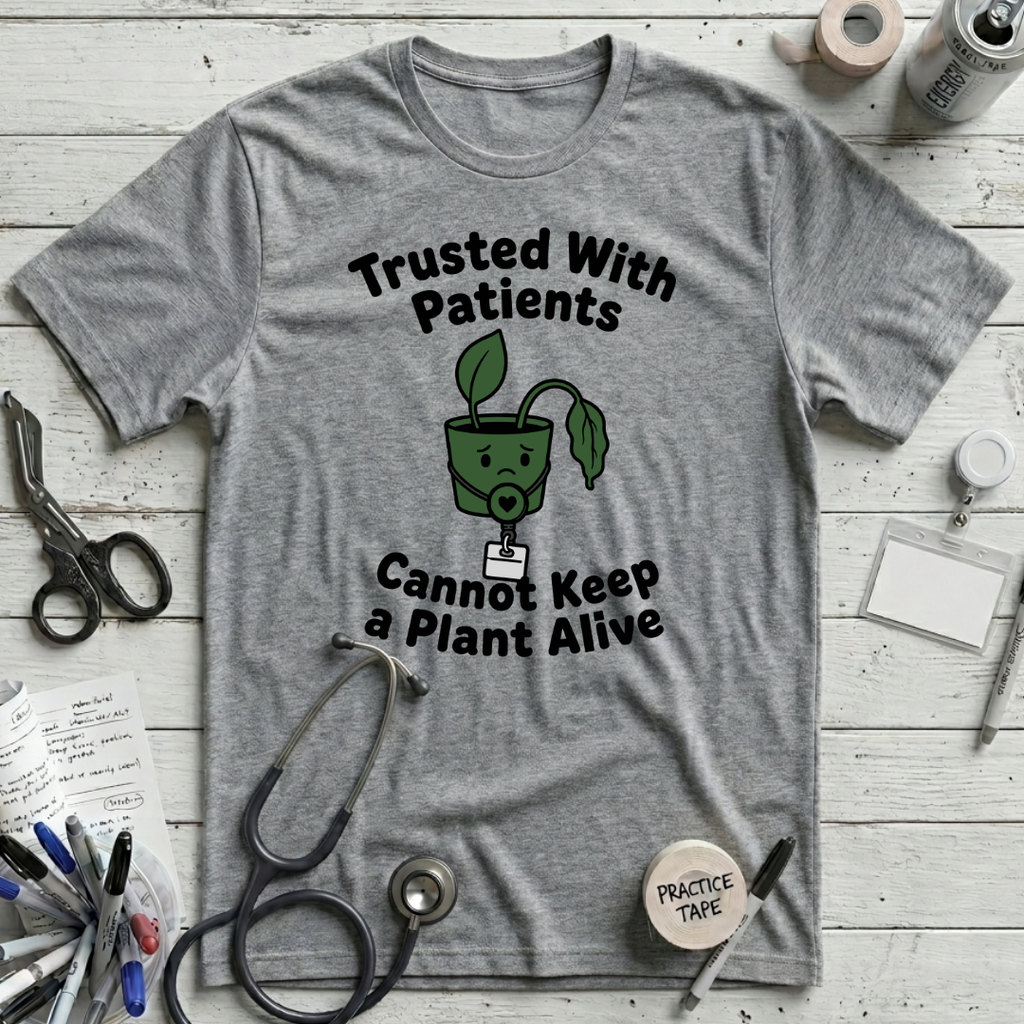 Patient Plant T-Shirt - Athletic Heather