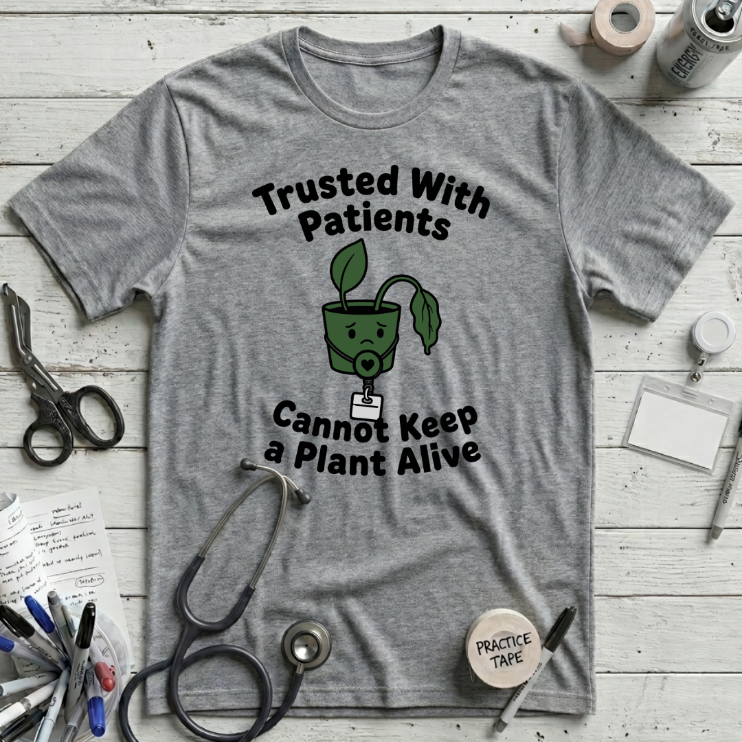 Patient Plant T-Shirt - Athletic Heather