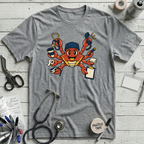 Busy Nurse Crab T-Shirt - Athletic Heather