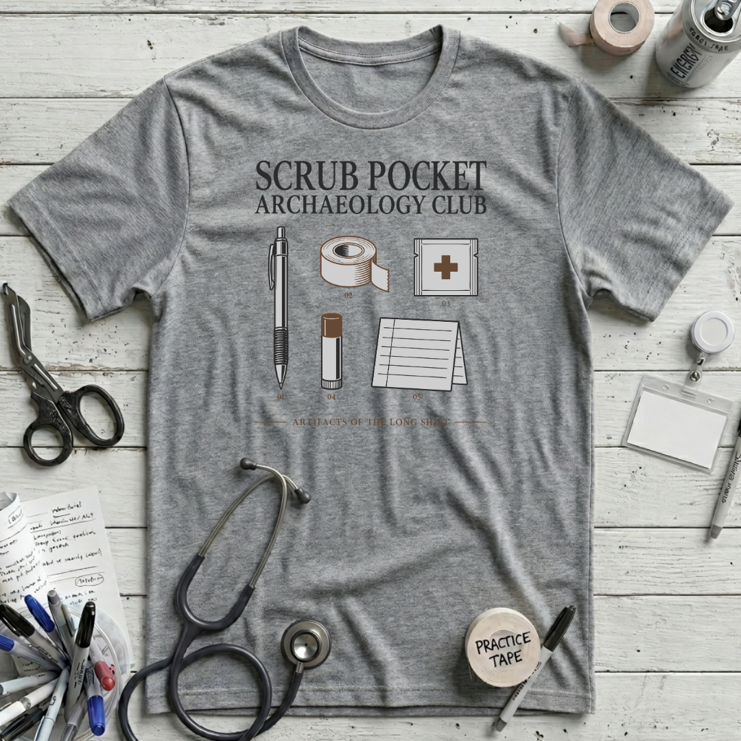 Archaeology Club T-Shirt - Athletic Heather