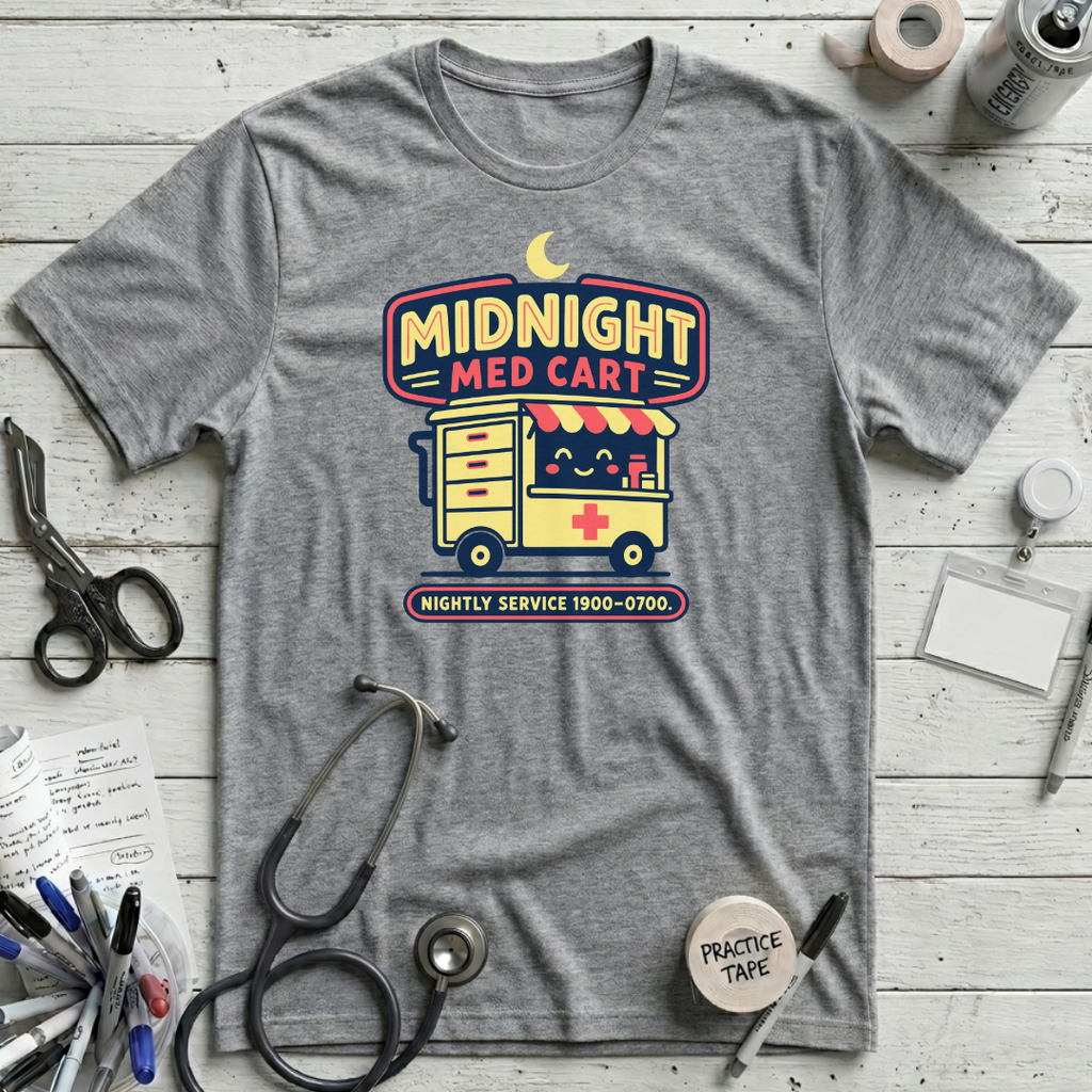 Midnight Med Cart T-Shirt - Athletic Heather