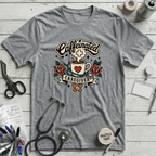 Caffeinated Caregiver T-Shirt - Athletic Heather