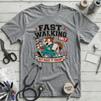 Fast Walking Only T-Shirt - Athletic Heather