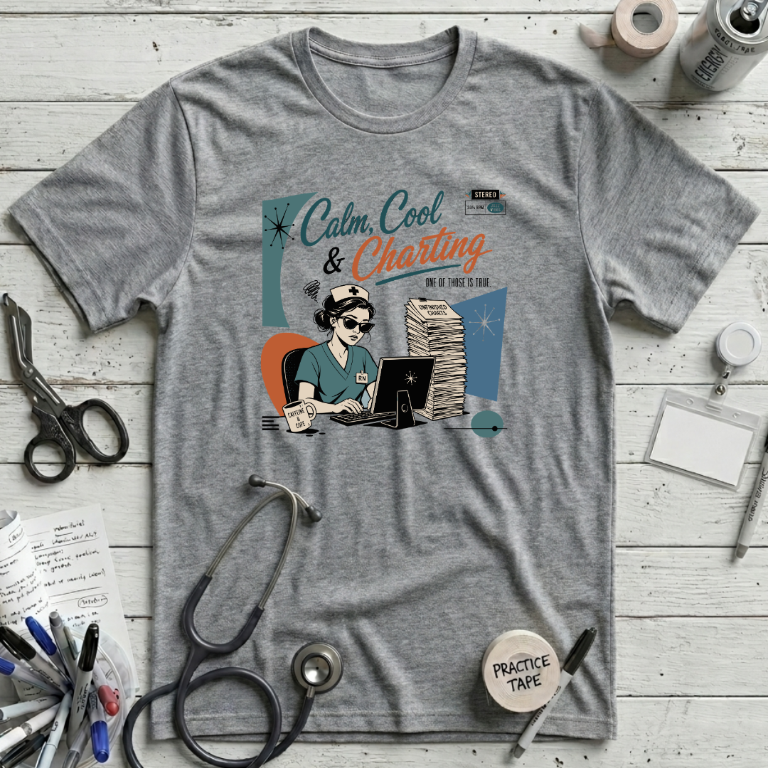 Calm Cool Charting T-Shirt - Athletic Heather