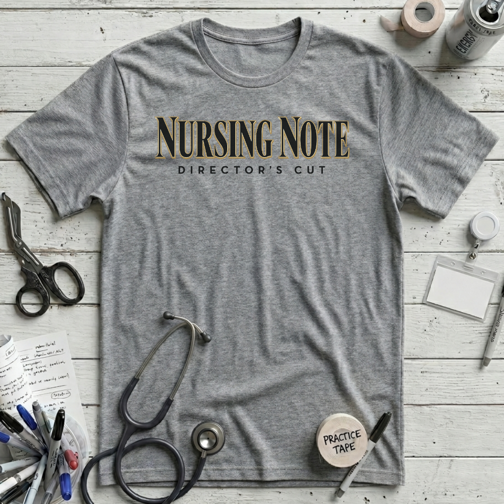 Nursing Note T-Shirt - Athletic Heather