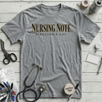 Nursing Note T-Shirt - Athletic Heather