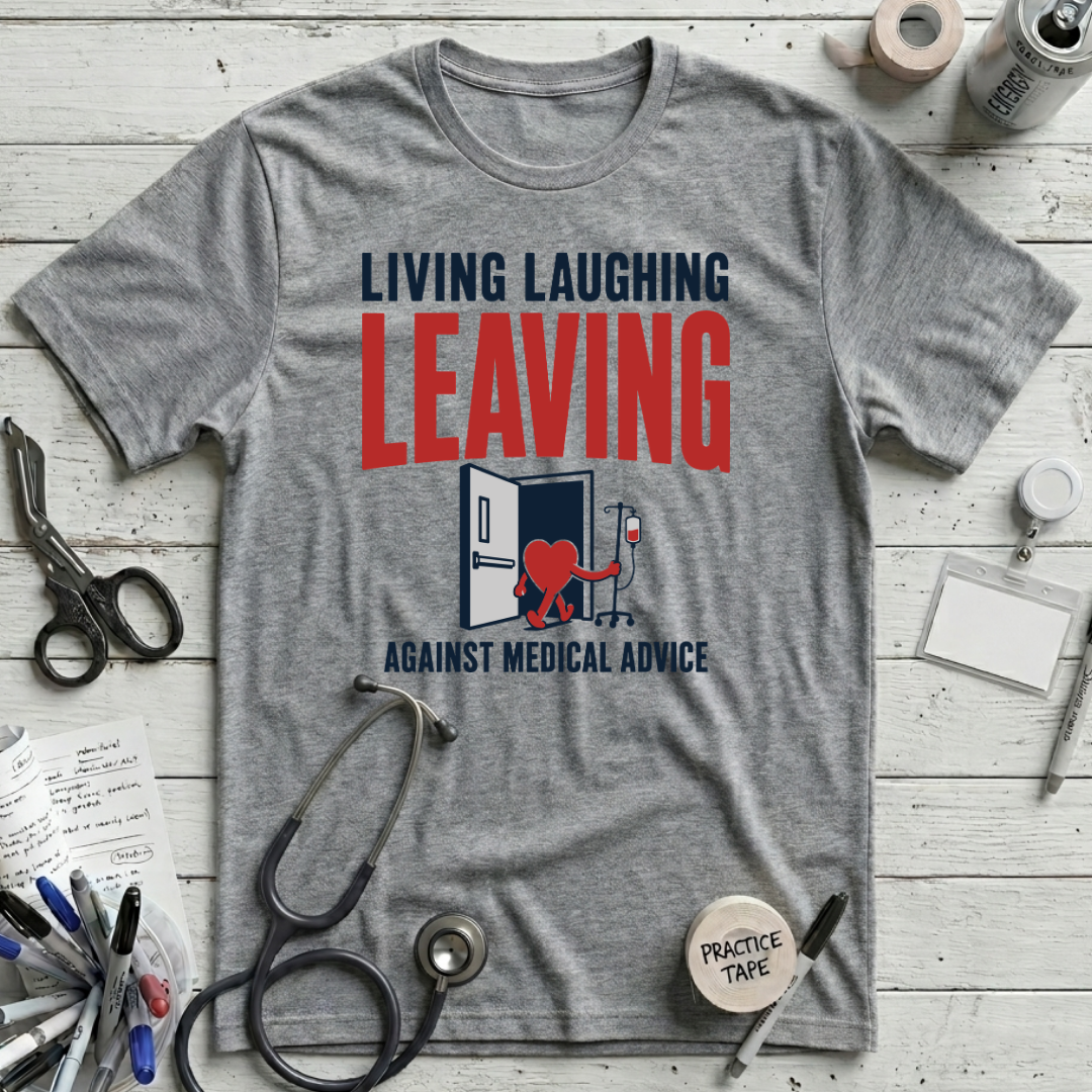 Leaving AMA T-Shirt - Athletic Heather