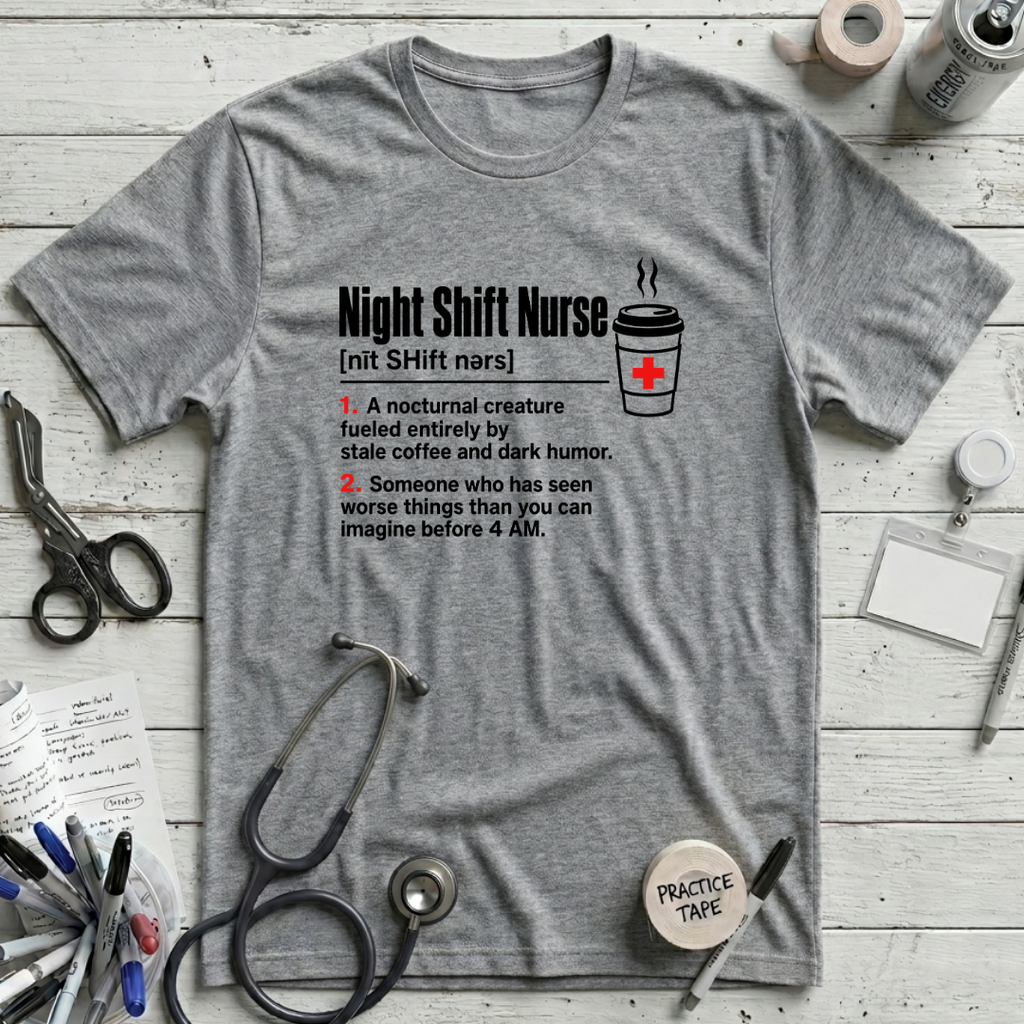 Night Shift Definition - Athletic Heather