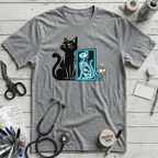 Cat X-Ray T-Shirt - Athletic Heather
