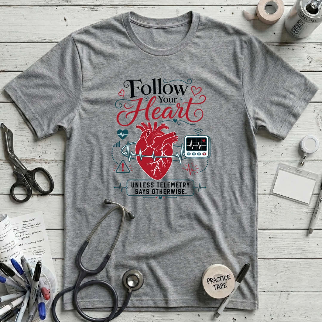 Follow Your Heart T-Shirt - Athletic Heather