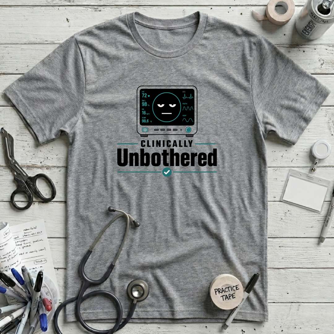 Clinically Unbothered T-Shirt - Athletic Heather