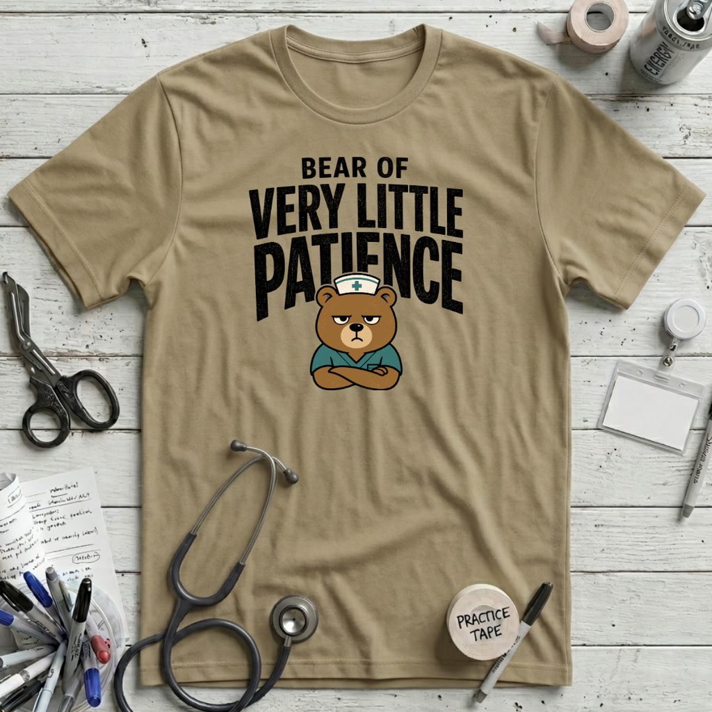 Bear Patience T-Shirt - Tan
