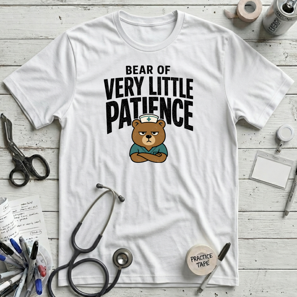Bear Patience T-Shirt - White