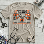 Bedside Logistics Map T-Shirt - Heather Prism Natural