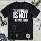 Whiteboard Care Plan T-Shirt - Black