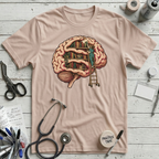 Brain Library T-Shirt - Soft Pink