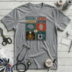 Brains Heart Courage T-Shirt - Athletic Heather