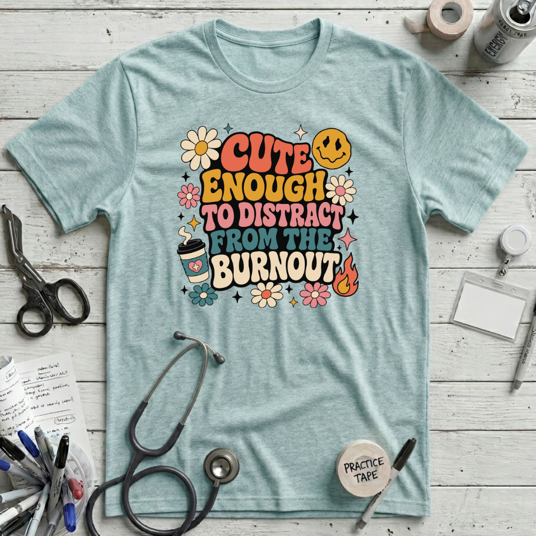 Burnout Distraction - Heather Ice Blue