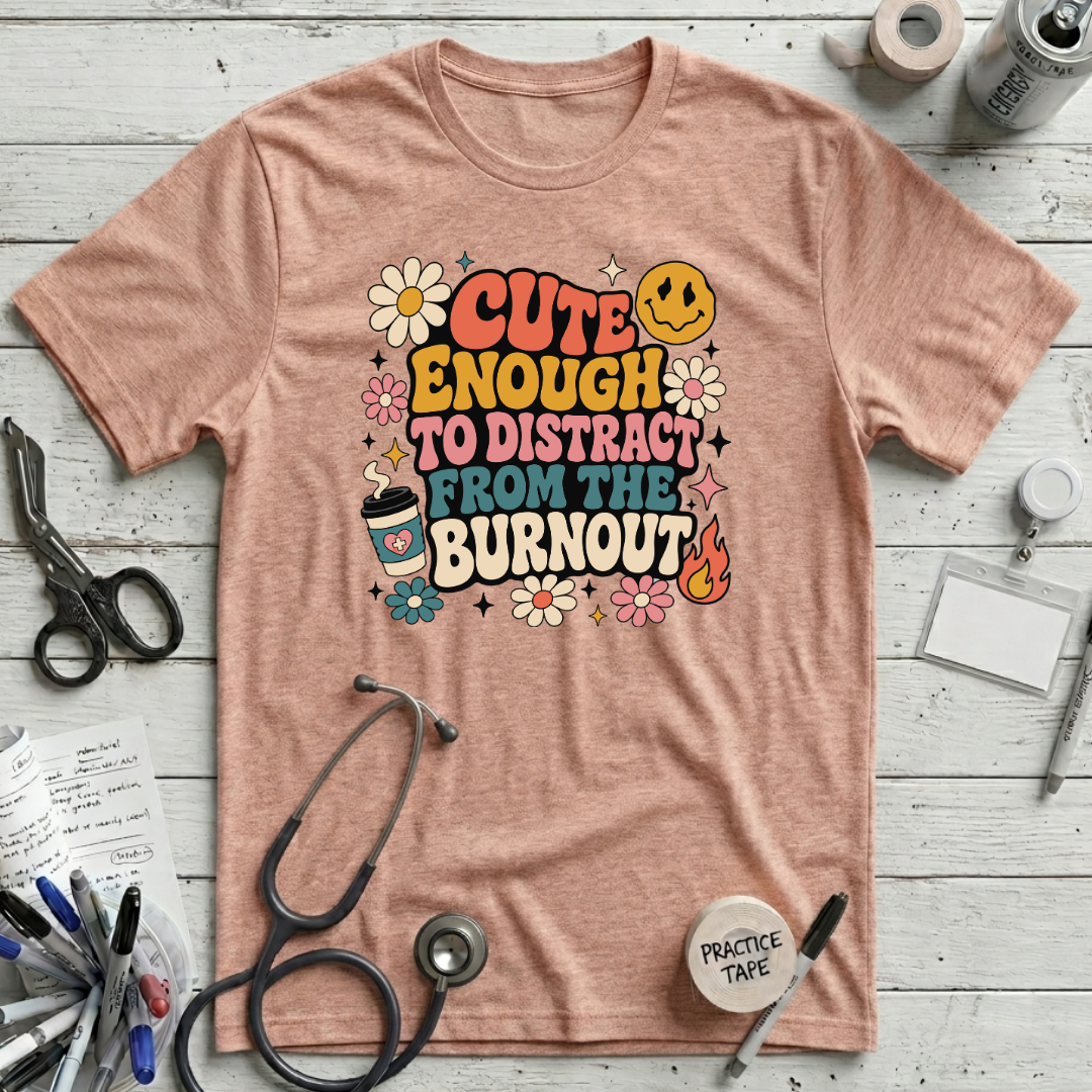 Burnout Distraction - Heather Prism Peach