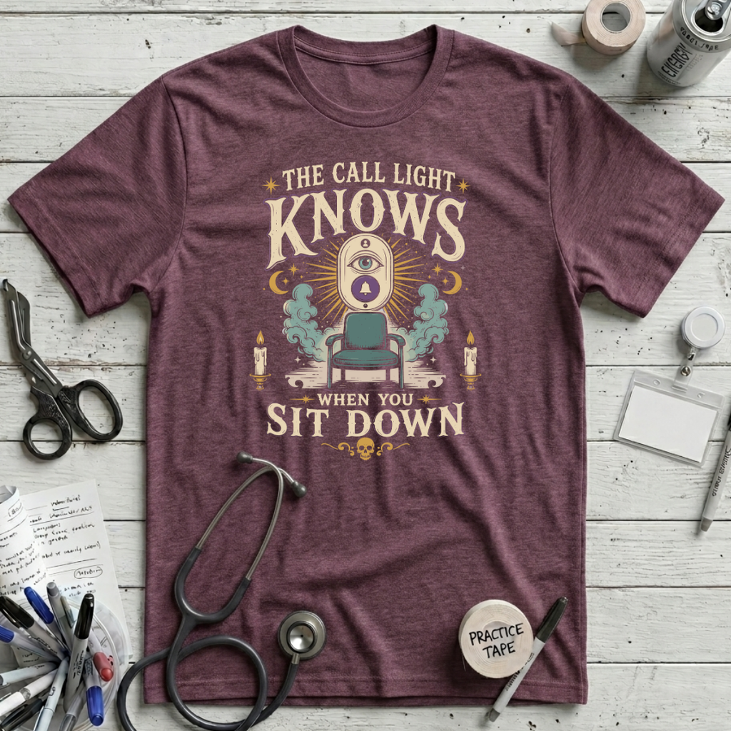 Call Light Knows T-Shirt - Heather Maroon