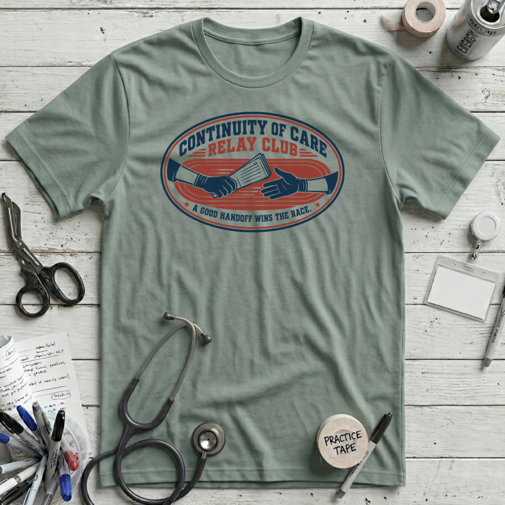 Care Relay Club T-Shirt - Dusty Blue