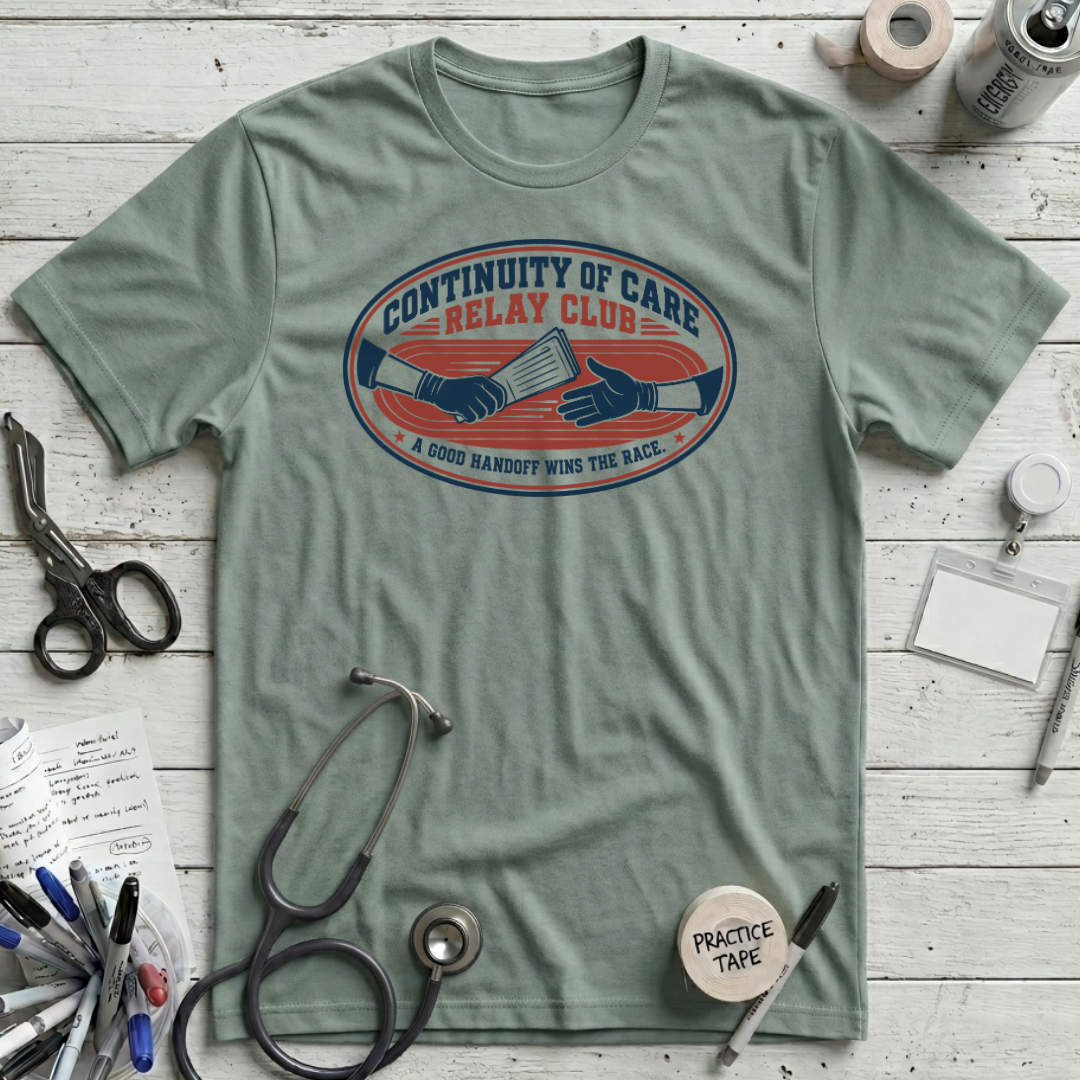 Care Relay Club T-Shirt - Dusty Blue