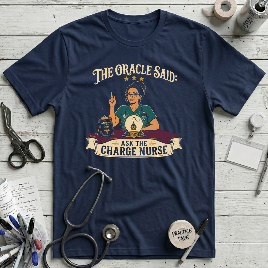 Charge Nurse Oracle T-Shirt - Navy