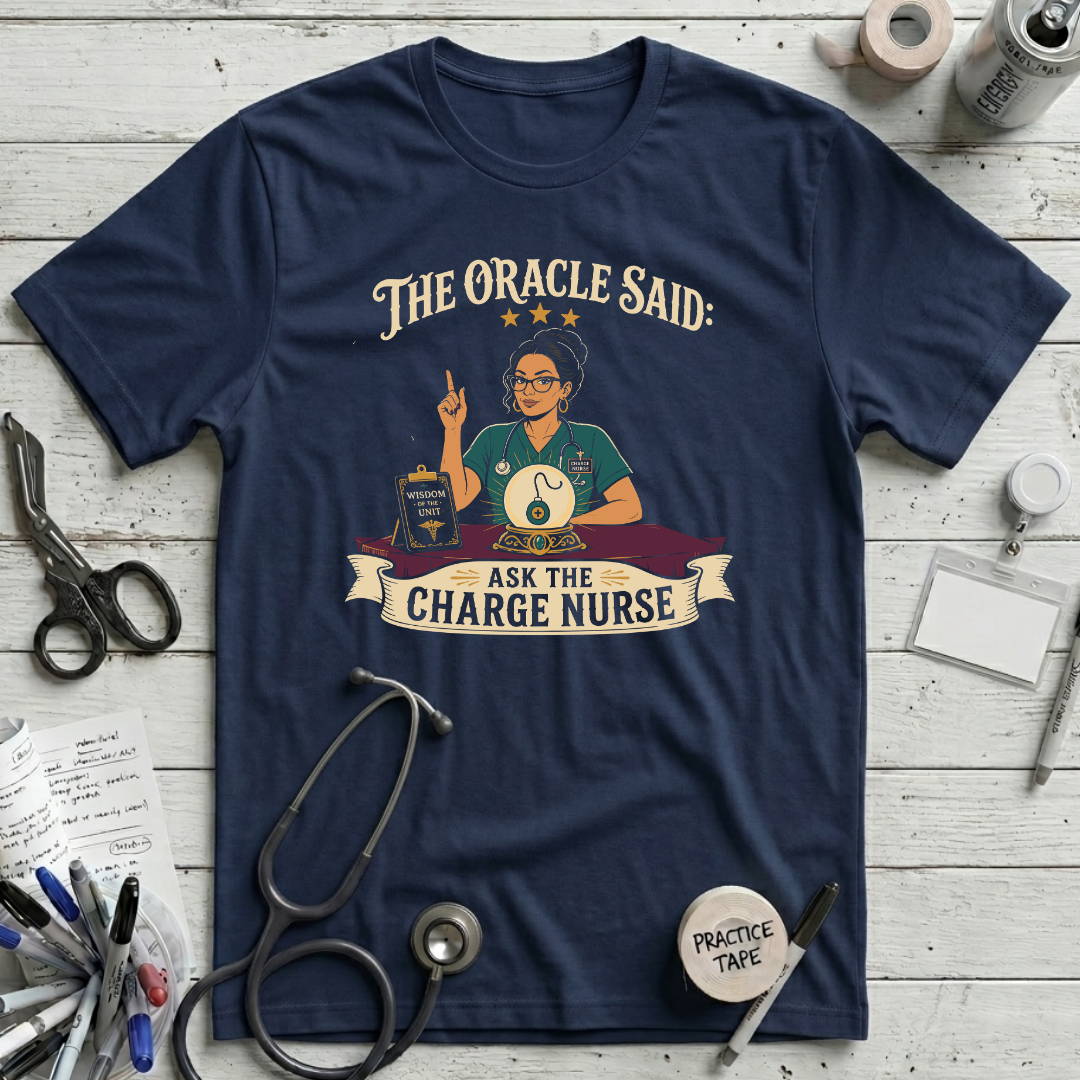 Charge Nurse Oracle T-Shirt - Navy