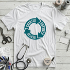 Charted Survived Repeat T-Shirt - White