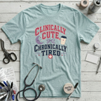 Chronically Tired T-Shirt - Heather Ice Blue