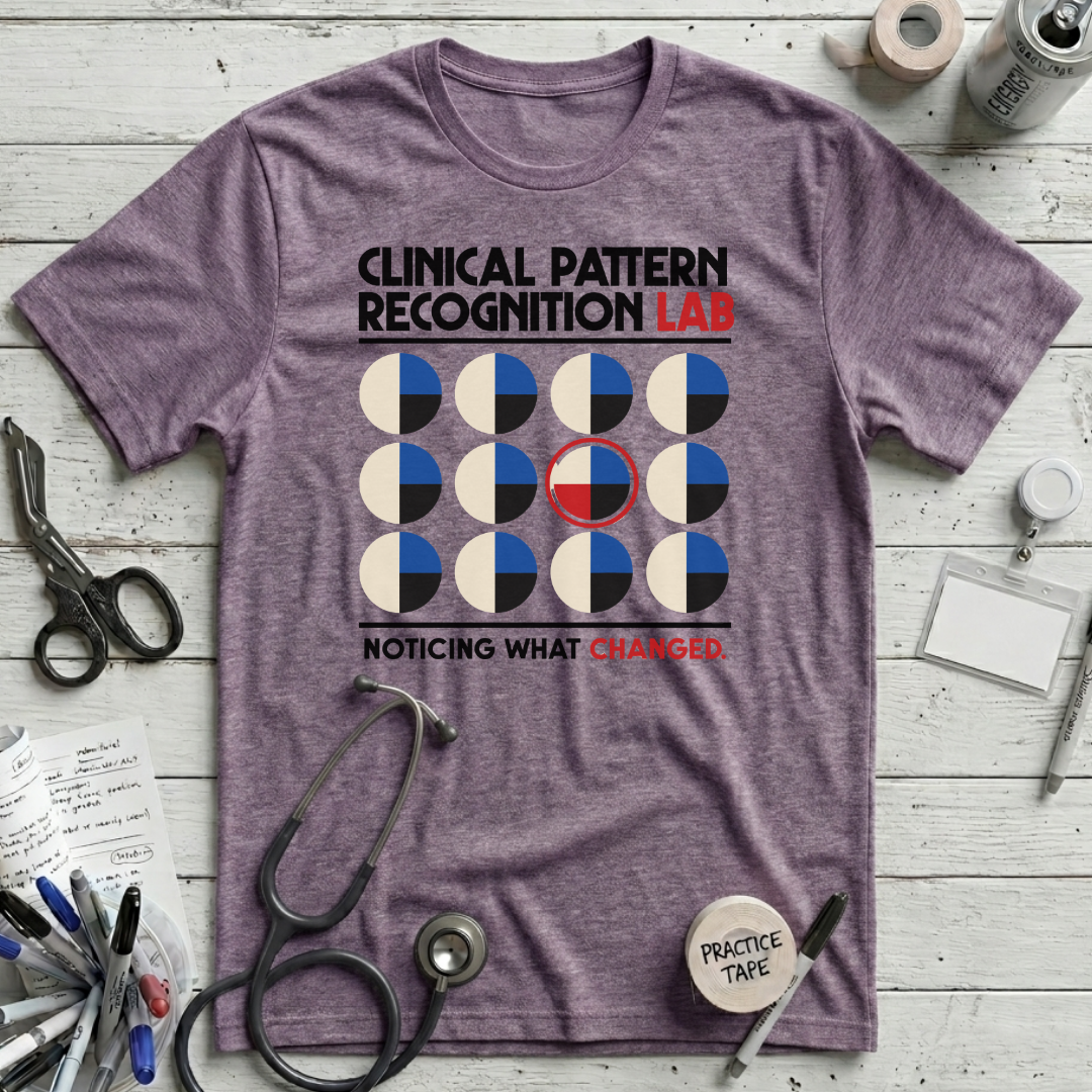 Clinical Pattern Recognition T-Shirt - Heather Purple