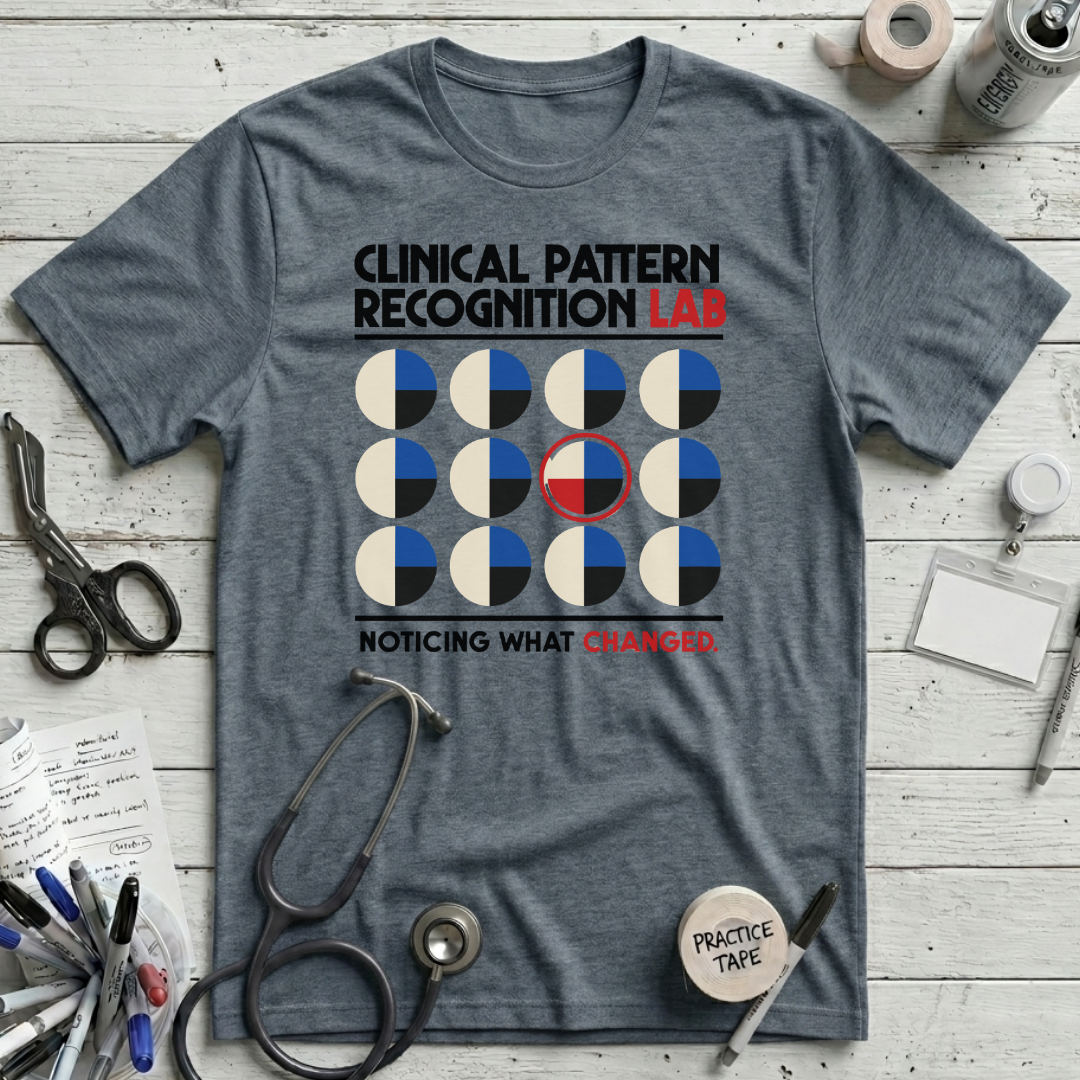 Clinical Pattern Recognition T-Shirt - Heather Slate