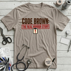 Code Brown Horror T-Shirt - Heather Dust