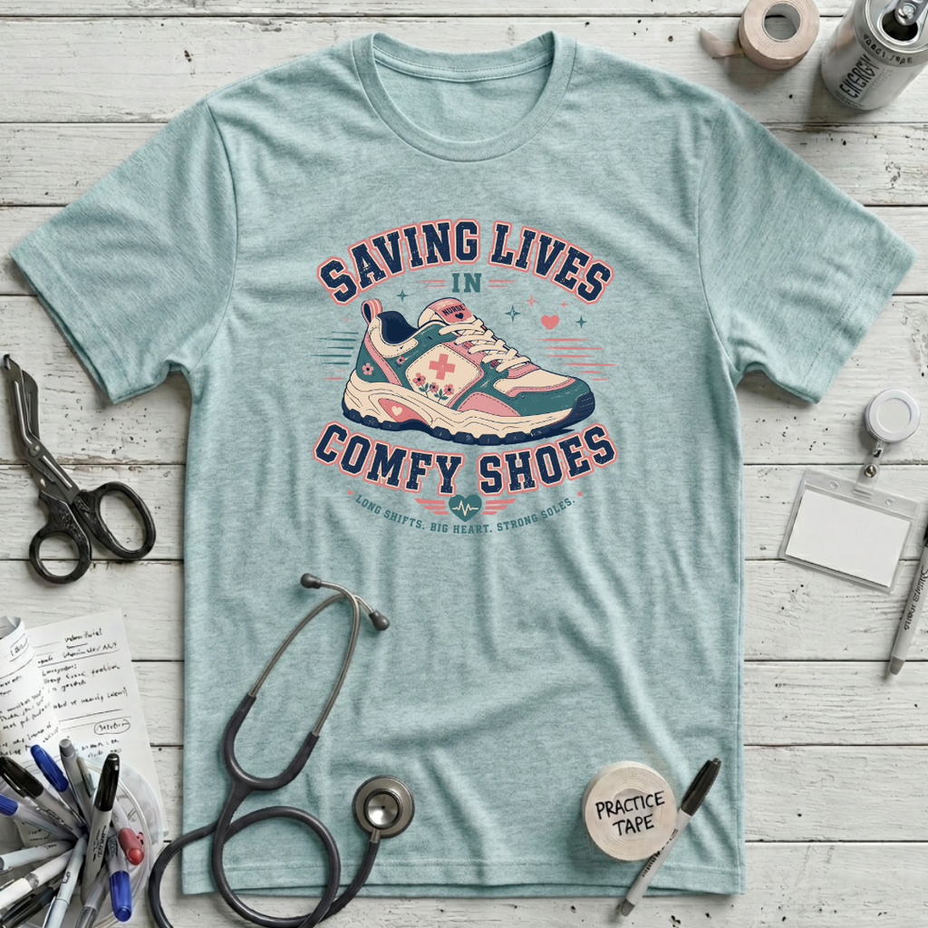 Comfy Shoes - Heather Ice Blue