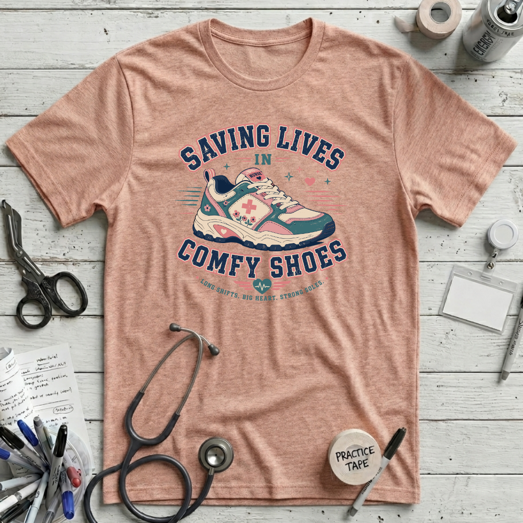 Comfy Shoes - Heather Prism Peach